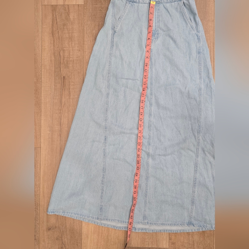 Denim Halter Maxi Dress - Picture 8 of 12